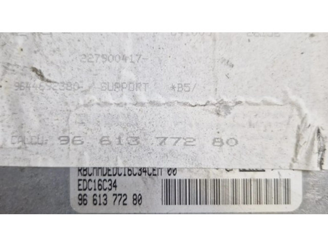 Řídící jednotka 9661377280, EDC16C34   Citroen C4 I 2007