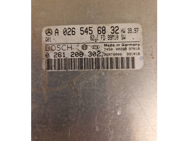 Блок управления двигателя A0265456832, 26RT0000   Mercedes-Benz CLK A208 C208