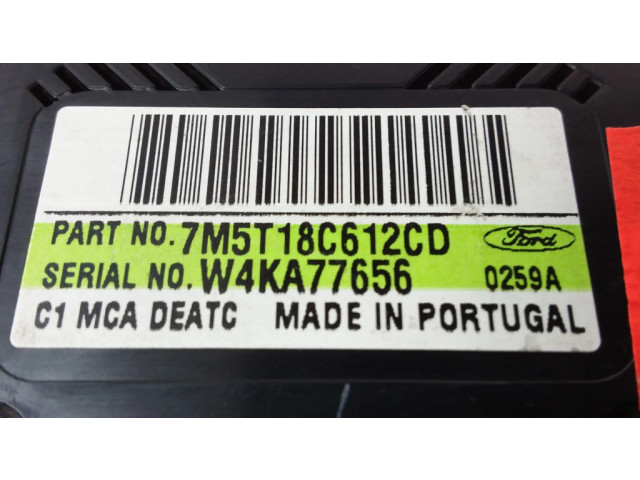 Блок управления климат-контролем 7M5T18C612CD   Ford Focus