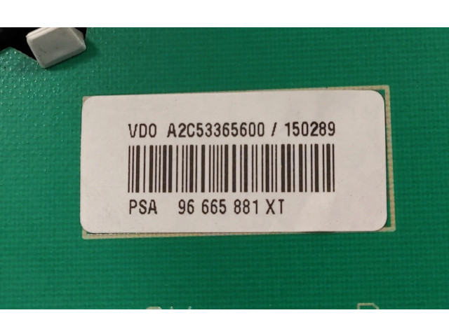Přístrojová deska  Citroen C3 Pluriel 2011 96665881XT, A2C53365600  