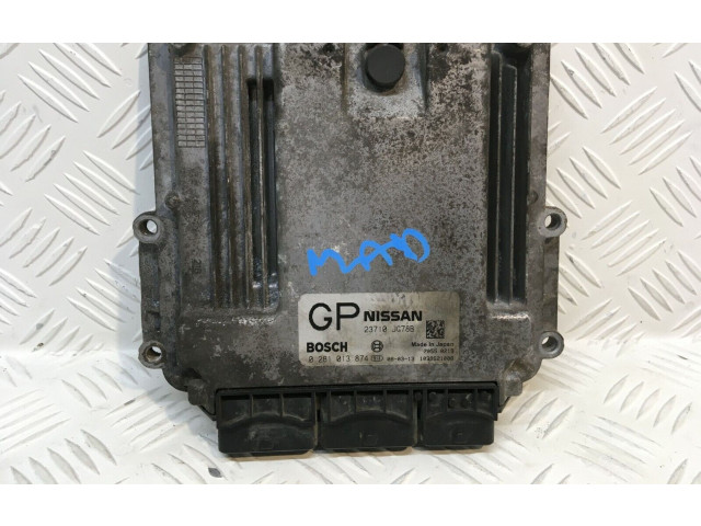 Блок управления двигателем Блок управления 23710JG78B, 0281013874   Nissan X-Trail T31