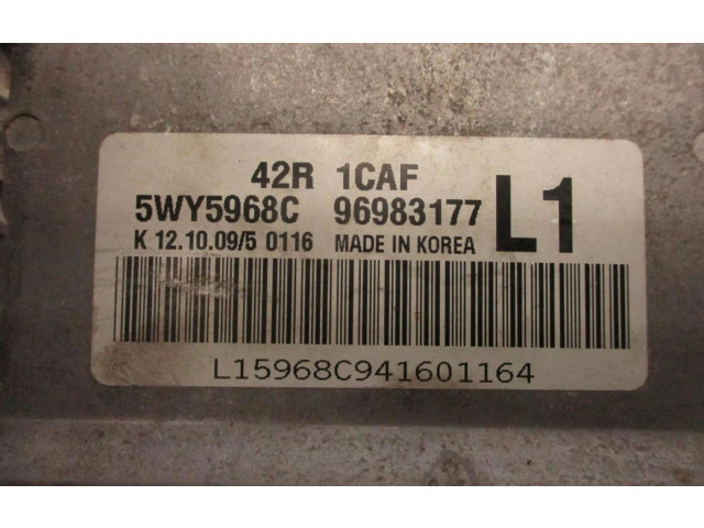 Блок управления двигателем Блок управления 5WY5968C   Chevrolet Astra