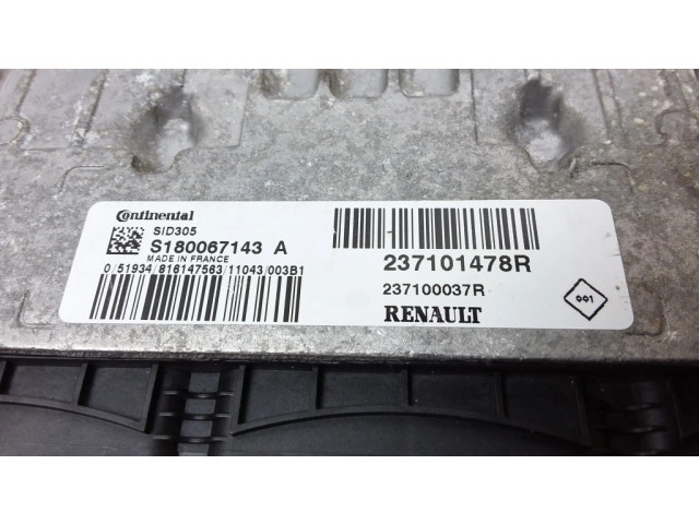 Блок управления двигателя S180067143A, 237101478R   Renault Scenic III -  Grand scenic III