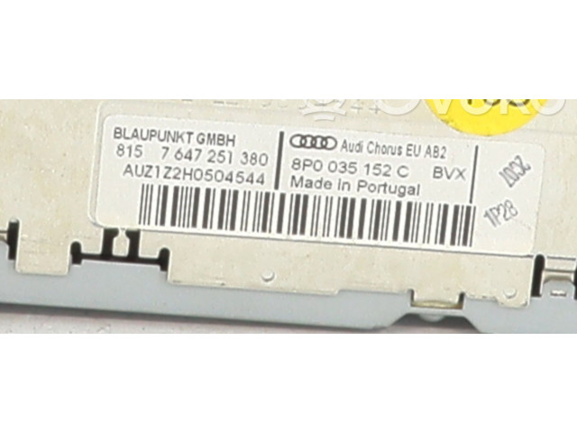 Радио/ проигрыватель CD/DVD / навигация 8P0035152   Audi A3 S3 A3 Sportback 8P   для двигателя BKD
