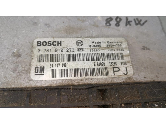 Řídící jednotka 0281010273, 24417198   Opel Omega B2 2001