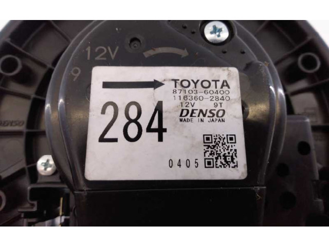 Вентилятор печки    8710360400, 1163602840   Toyota Land Cruiser (J150)