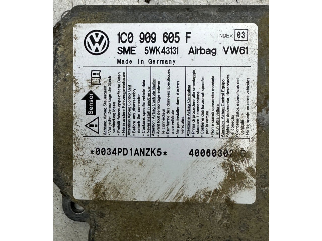 Блок подушек безопасности 1C0909605F, 40060302   Seat Alhambra (Mk1)