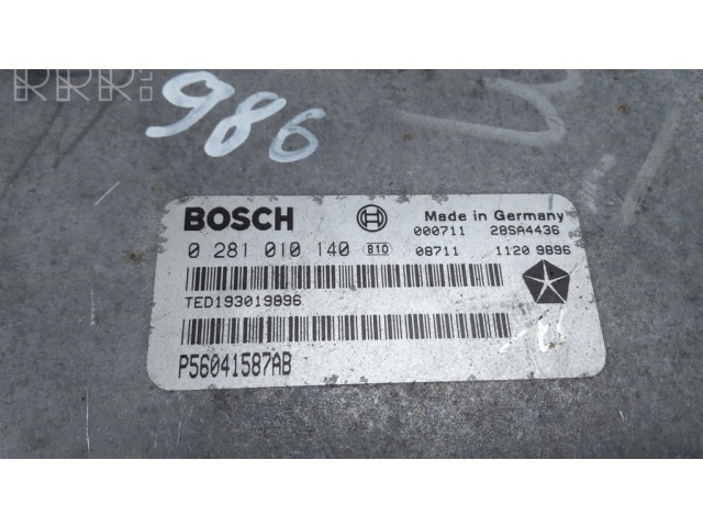 Řídící jednotka 0281010140, P56041587AB   Chrysler Voyager 2002