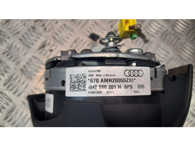 Подушка безопасности водителя 4H0880201H   Audi A8 S8 D4 4H