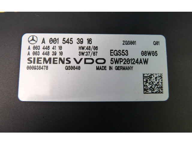 Блок управления коробкой передач A0015453916, A0034483910   Mercedes-Benz CLC CL203
