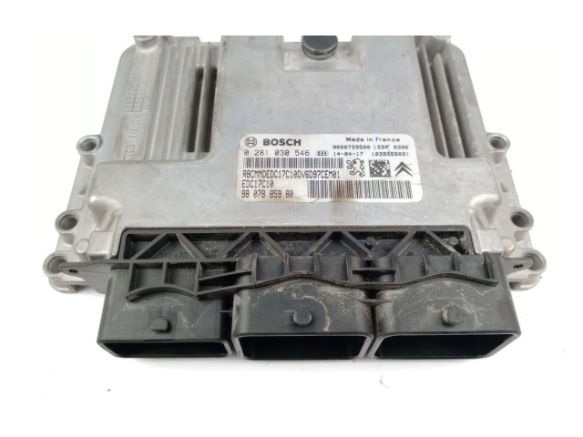 Řídící jednotka 0281030546, 9807885980   Peugeot 2008 I 2014