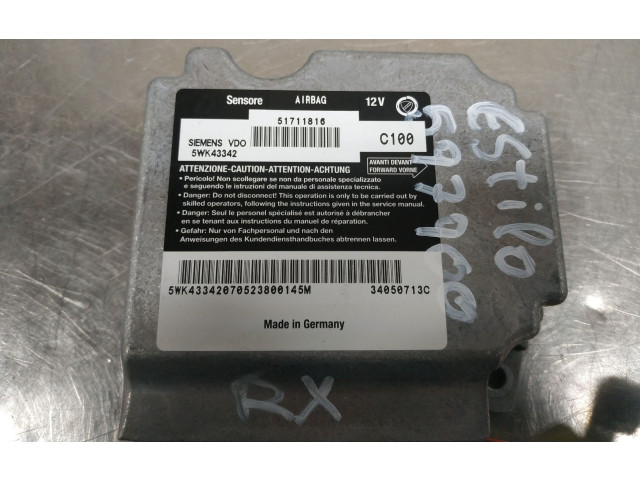 Блок подушек безопасности 5WK43342   Fiat Stilo