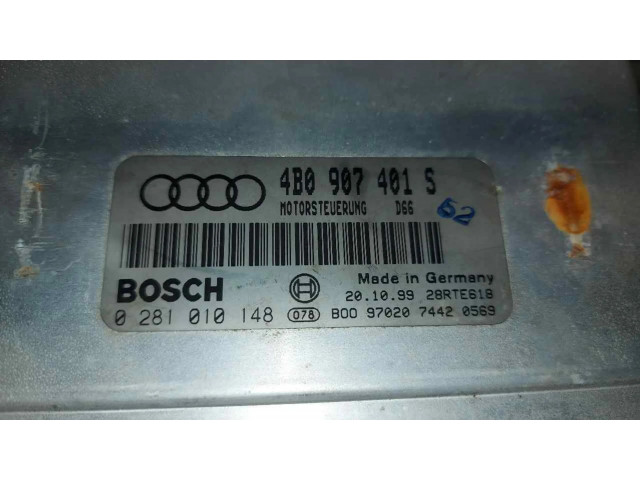 Блок управления двигателя 4B0907401S   Audi A6 S6 C5 4B