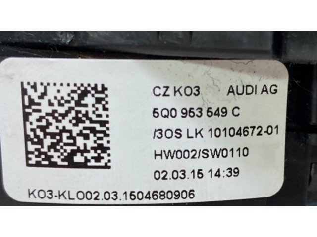 Подрулевой шлейф SRS 5Q0953649C   Audi A3 S3 8V