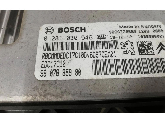 Řídící jednotka 0281030546, 9666729580   Peugeot 2008 I 2014