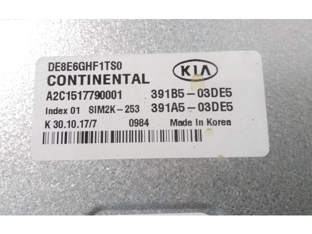Řídící jednotka 391A503DE5   KIA Niro 2016