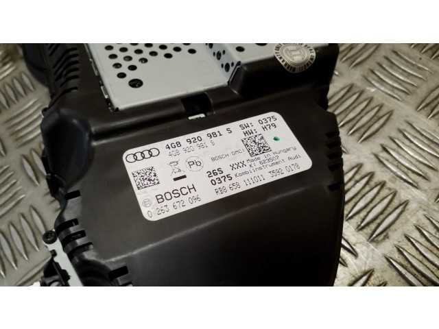 Přístrojová deska  Audi A6 C7 2012 4G8920981S, 0263672096  