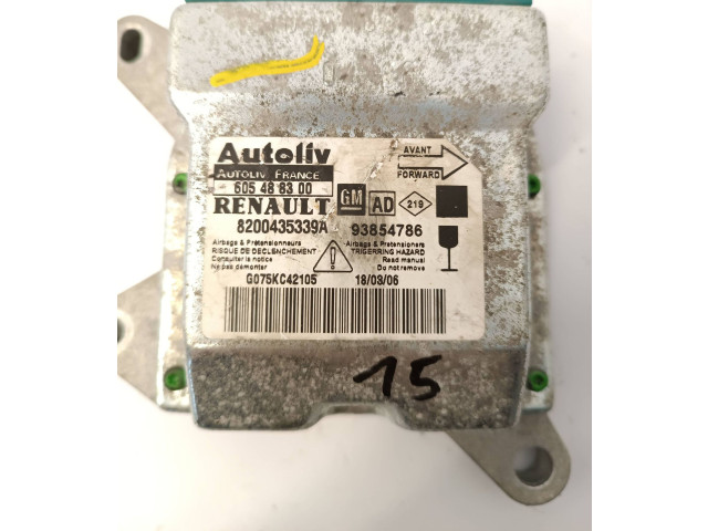 Блок подушек безопасности 8200435339A, 605488300   Renault Trafic II (X83)