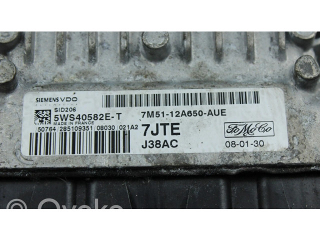 Блок управления двигателя 5WS40582ET   Ford C-MAX I