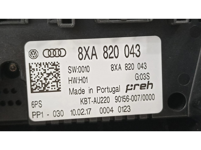 Блок управления климат-контролем 8XA820043   Audi A1