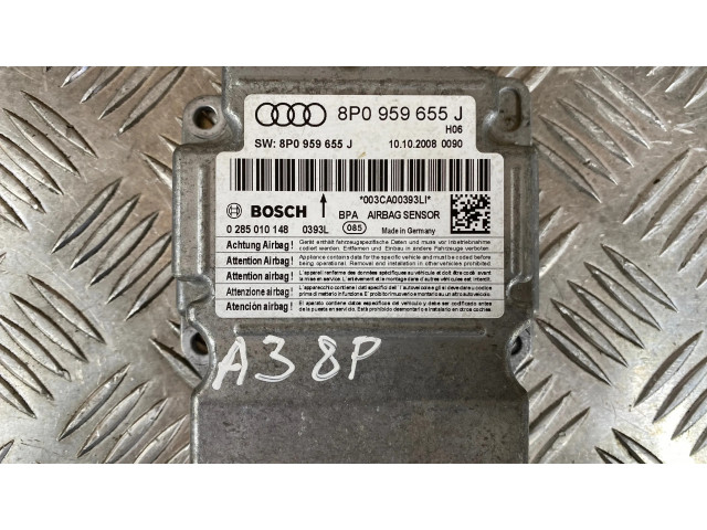 Блок подушек безопасности 8P0959655J, 0285010148   Audi A3 S3 A3 Sportback 8P