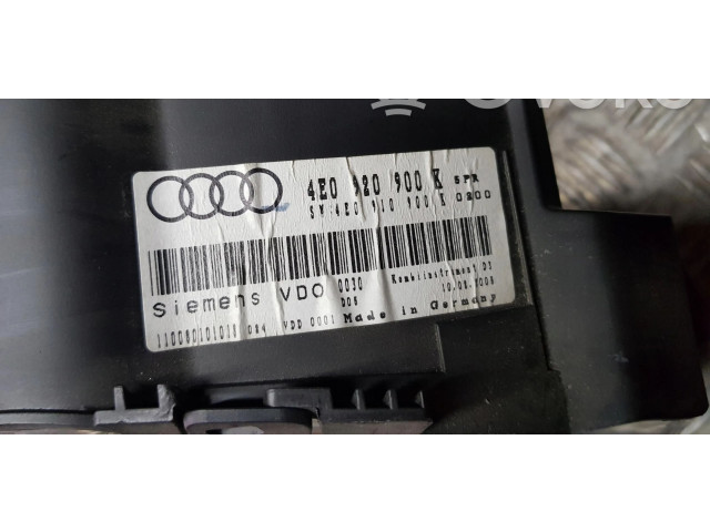 Панель приборов    Audi A8 S8 D3 4E       
