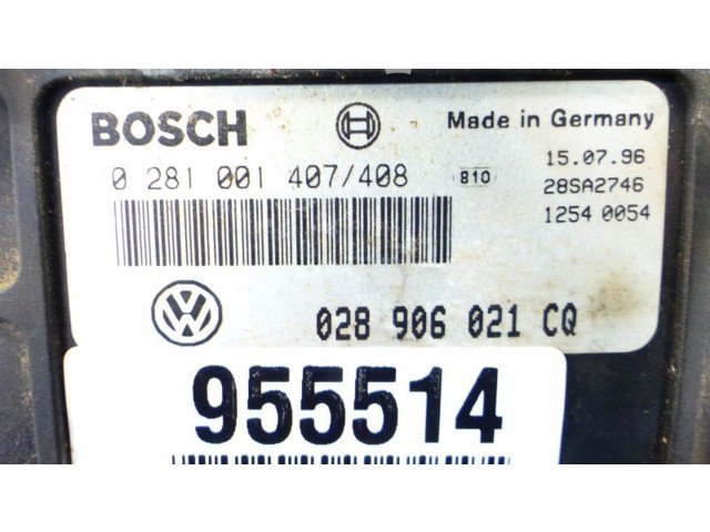 Řídící jednotka 0281001407, IMPRK955514   Volkswagen Caddy 1996