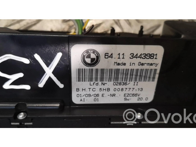 Блок управления климат-контролем 3443981   BMW X3 E83