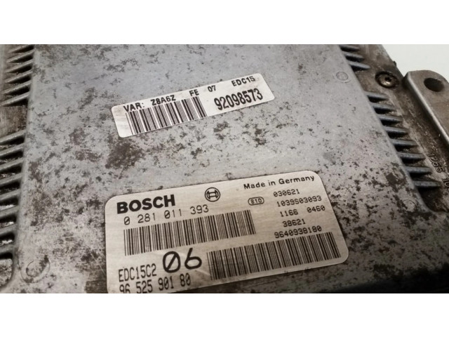 Řídící jednotka 0281011393, 9652590180   Peugeot 607 2003