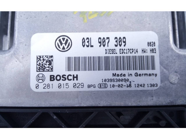 Řídící jednotka 03L907309, 0281015029   Volkswagen Passat Alltrack 2010