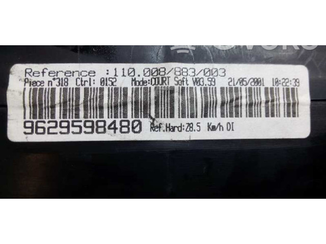 Přístrojová deska  Peugeot 607 2001 9629598480, 110008883003  