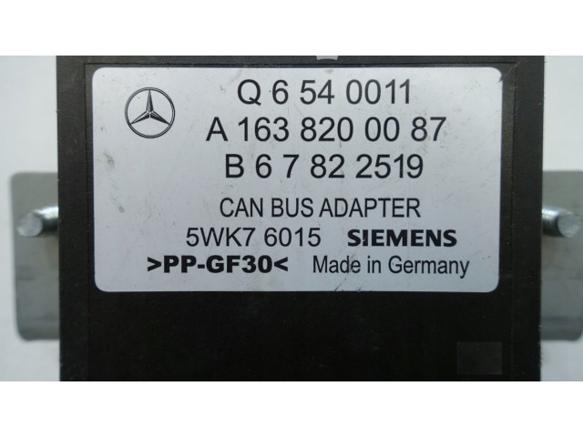 Блок управления A1638200087, A1638200087   Mercedes-Benz ML W163