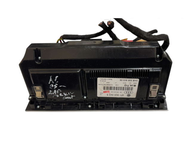 Блок управления климат-контролем 4F1820043S, 5HB00883306   Audi A6 S6 C6 4F