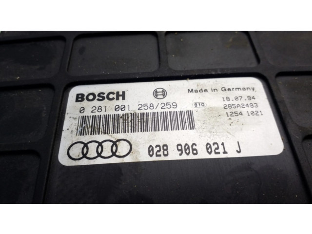 Řídící jednotka 028906021J, 0281001258   Audi A6 S6 C4 4A 1996