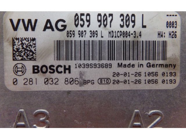 Řídící jednotka 059907309L, 0281032806   Audi A5 2018