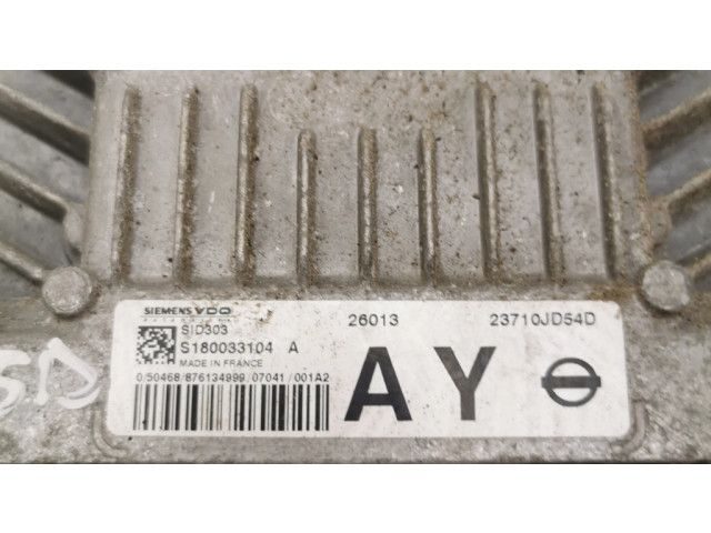 Řídící jednotka 23710JD54D, S180033104A   Nissan Qashqai 2008