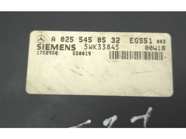 Блок управления коробкой передач A0255450532, 1758950   Mercedes-Benz S W220
