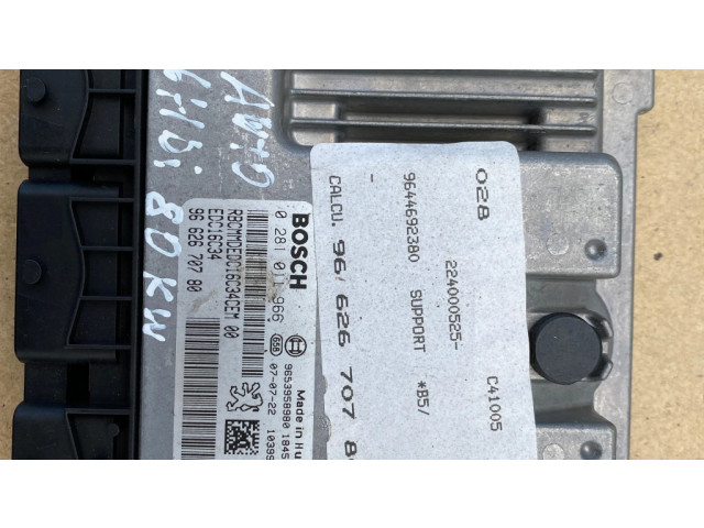 Řídící jednotka 9662670780, 0281011966   Citroen C4 I 2006