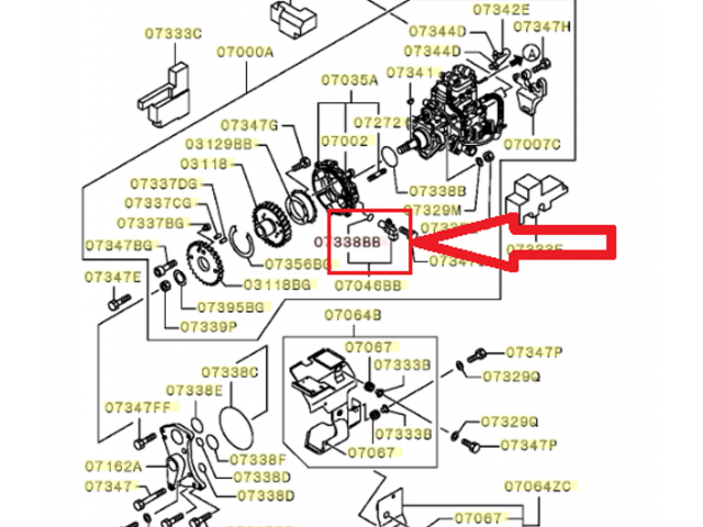 Vstřikovací čerpadlo ME203180   Mitsubishi Pajero  pro naftový motor 3.2  