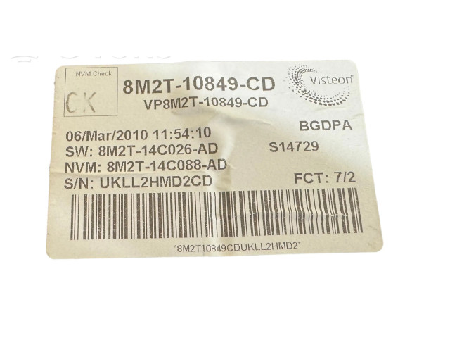 Přístrojová deska  Ford Mondeo MK IV 2009 8M2T10849CD, 8M2T14C026AD  