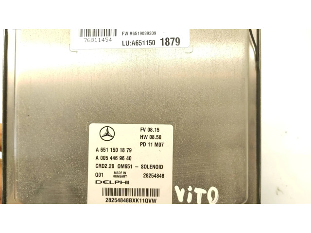 Řídící jednotka A6511501879, A0054469640   Mercedes-Benz Vito Viano W639 2012