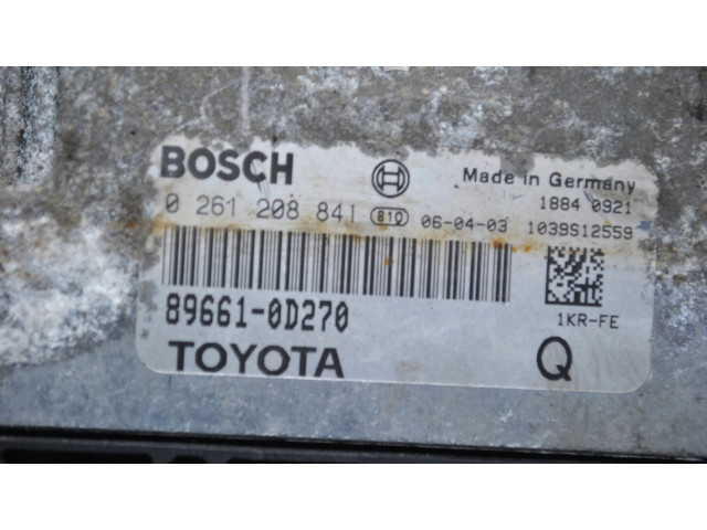 Řídící jednotka 0D270, 0261208841   Toyota Yaris 2018
