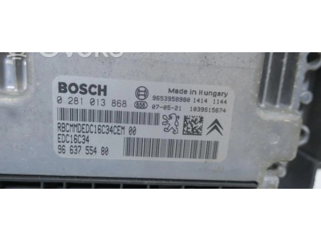 Řídící jednotka 9663755480, CENTRALITAMOTORUCE   Peugeot 207 