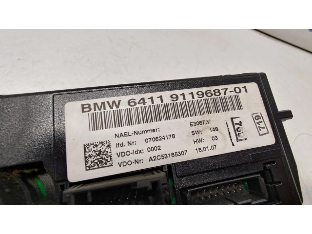 Блок управления климат-контролем 64119119687, 64119147300   BMW 3 E92 E93
