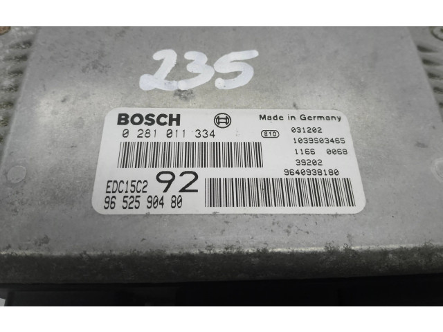 Řídící jednotka 9652590480   Peugeot 807 2004