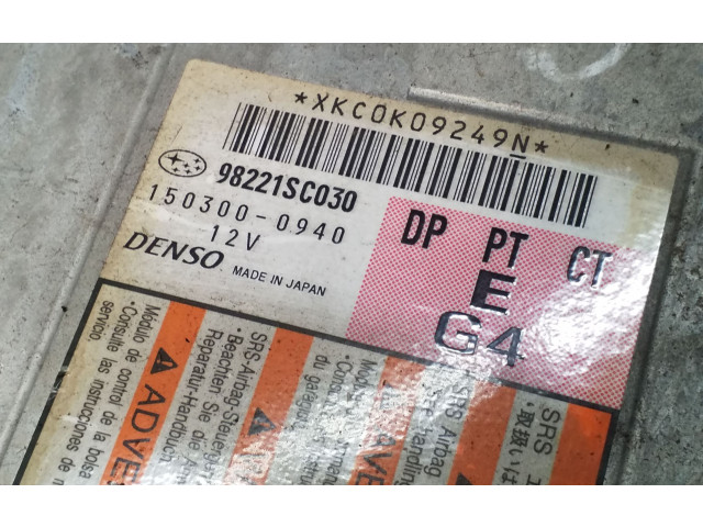Блок подушек безопасности 98221SC030, 1503000940   Subaru Forester SH