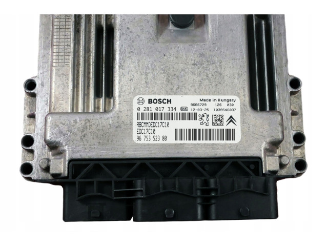 Блок управления двигателя 9675352380, 0281017334   Citroen Berlingo
