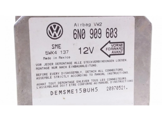 Блок подушек безопасности 6N0909603, 5WK4137   Volkswagen Caddy