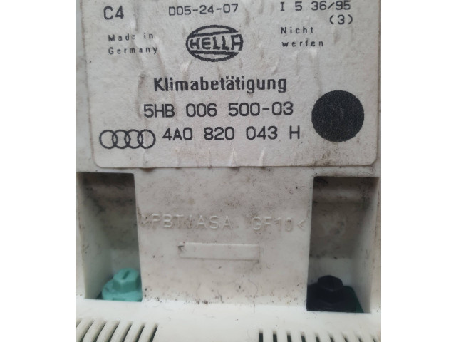 Блок управления климат-контролем 4A0820043H, 5HB00650003   Audi A6 S6 C4 4A