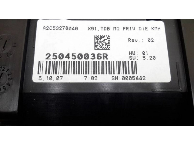 Панель приборов A2C53278040, 0005442   Renault Laguna III       